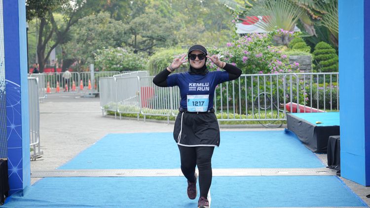 Race photo from KEMLU RUN 2025