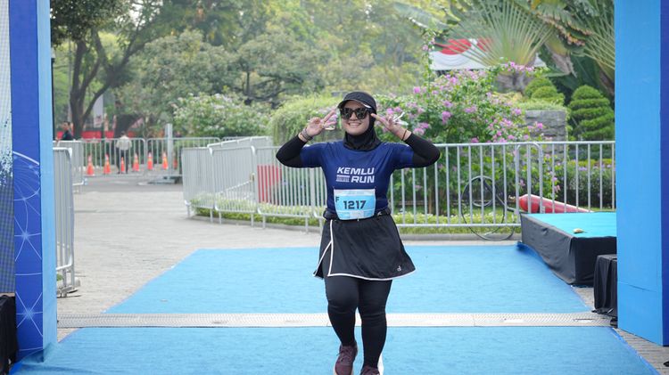 Race photo from KEMLU RUN 2025