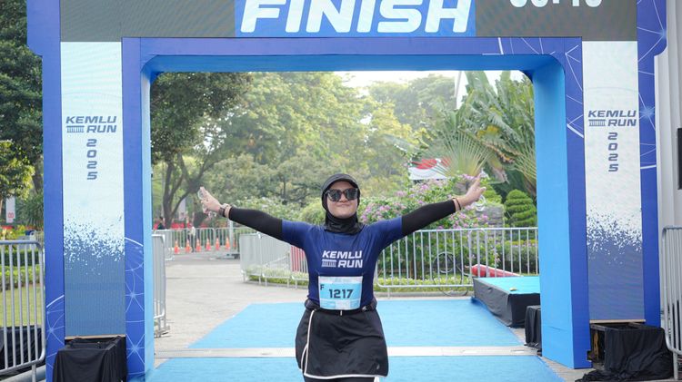 Race photo from KEMLU RUN 2025