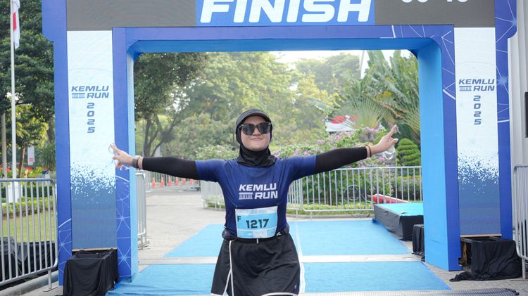 Race photo from KEMLU RUN 2025