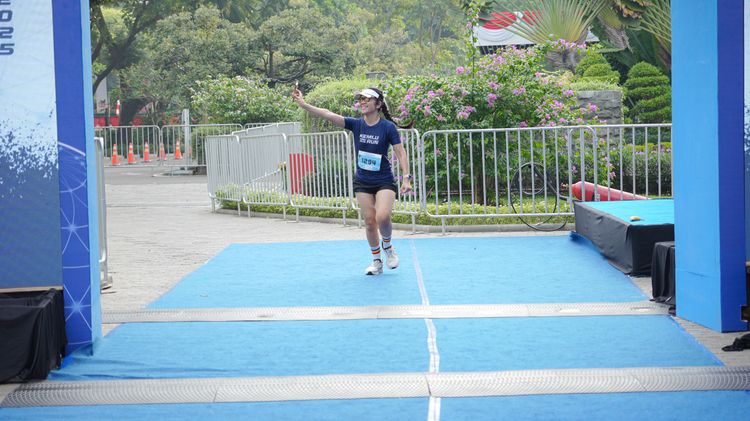 Race photo from KEMLU RUN 2025
