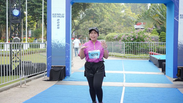 Race photo from KEMLU RUN 2025