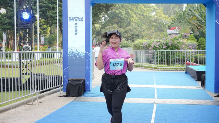 Race photo from KEMLU RUN 2025