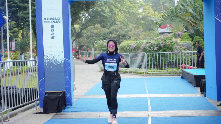 Race photo from KEMLU RUN 2025