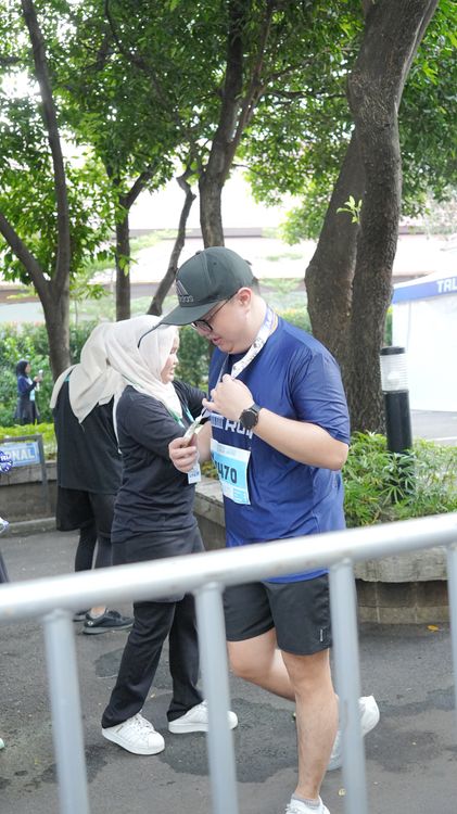 Race photo from KEMLU RUN 2025