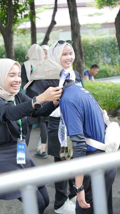 Race photo from KEMLU RUN 2025