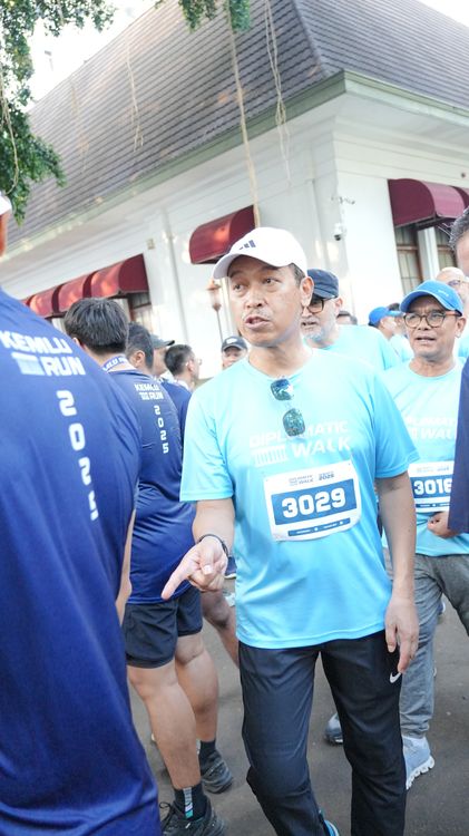 Race photo from KEMLU RUN 2025