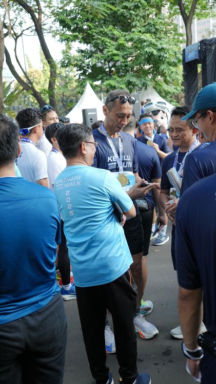 Race photo from KEMLU RUN 2025