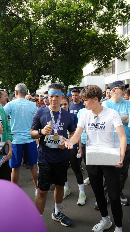 Race photo from KEMLU RUN 2025