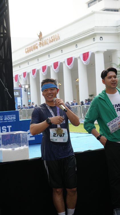 Race photo from KEMLU RUN 2025