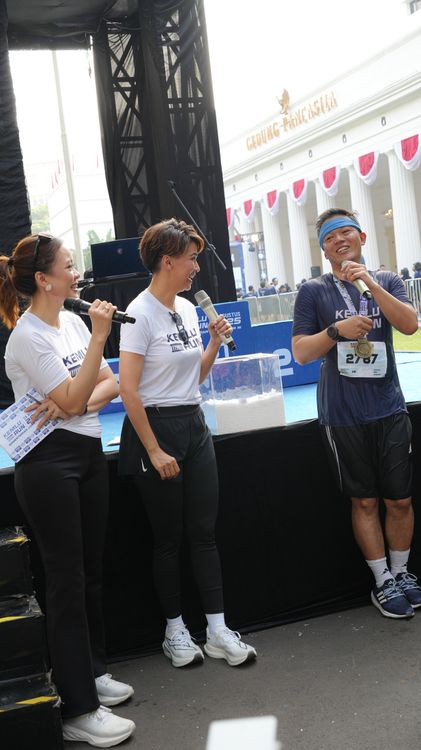 Race photo from KEMLU RUN 2025