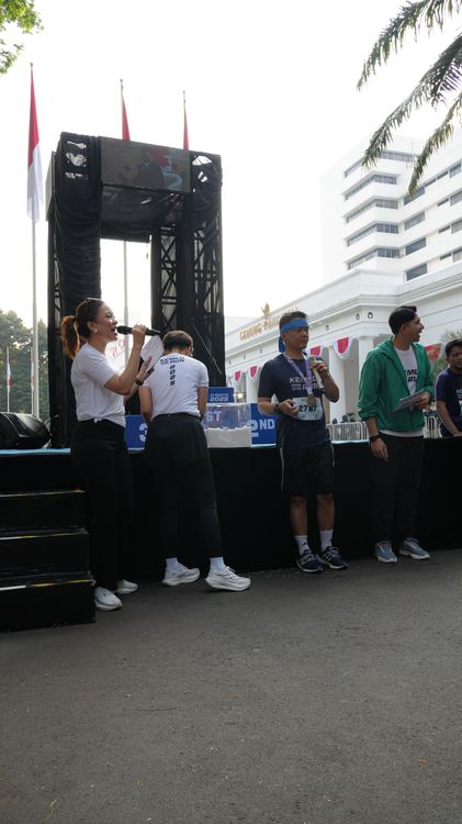 Race photo from KEMLU RUN 2025