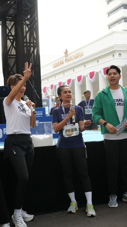 Race photo from KEMLU RUN 2025