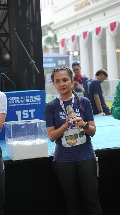 Race photo from KEMLU RUN 2025