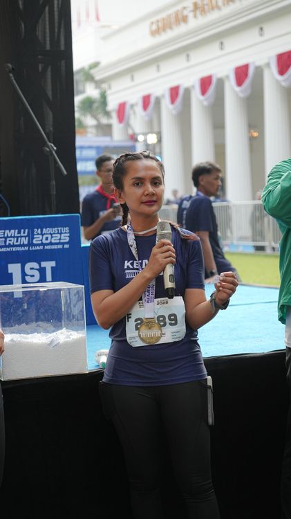 Race photo from KEMLU RUN 2025