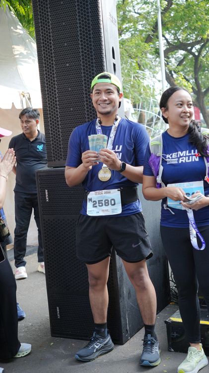 Race photo from KEMLU RUN 2025