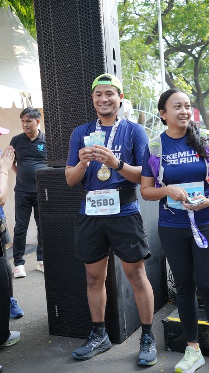Race photo from KEMLU RUN 2025
