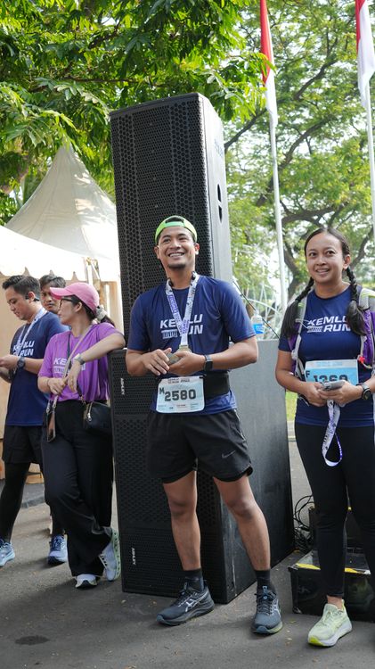 Race photo from KEMLU RUN 2025