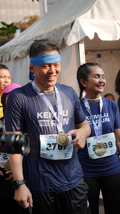 Race photo from KEMLU RUN 2025