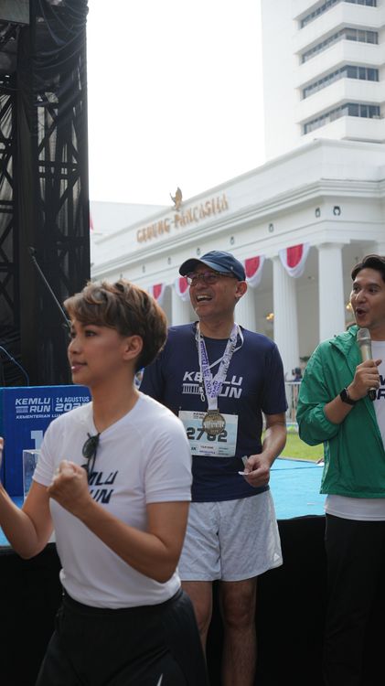 Race photo from KEMLU RUN 2025
