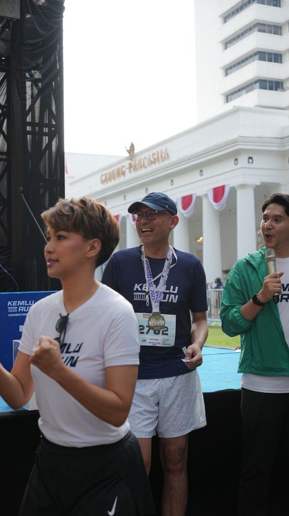 Race photo from KEMLU RUN 2025