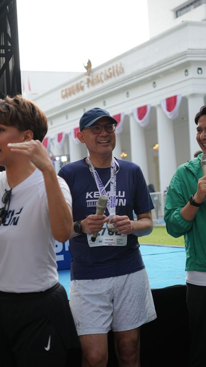 Race photo from KEMLU RUN 2025
