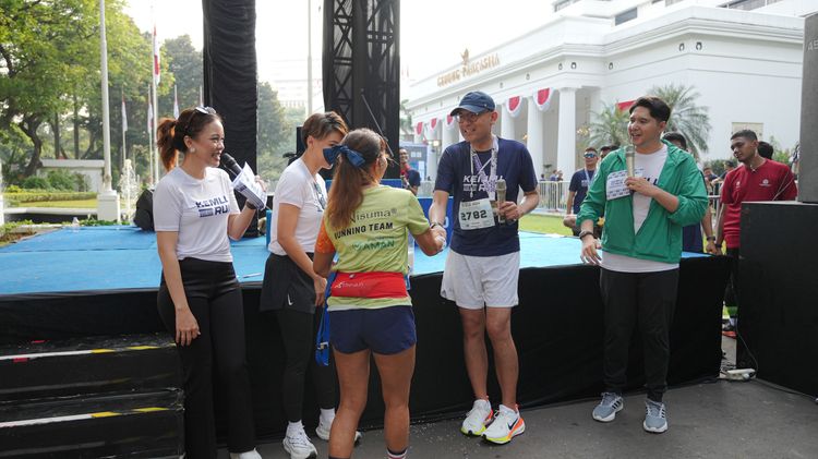 Race photo from KEMLU RUN 2025