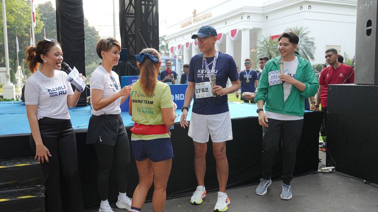 Race photo from KEMLU RUN 2025