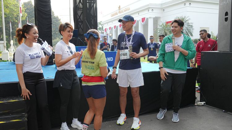 Race photo from KEMLU RUN 2025