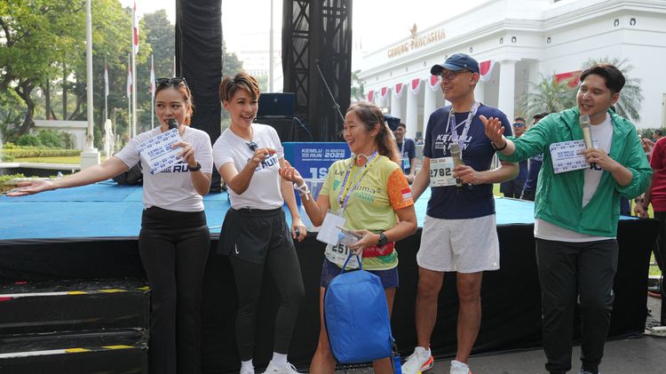 Race photo from KEMLU RUN 2025