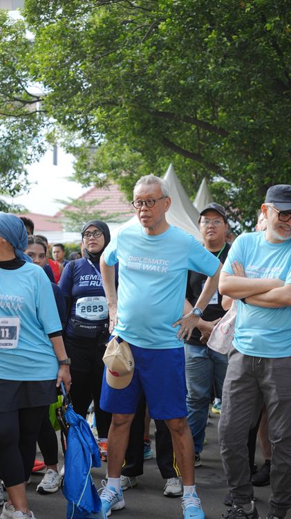 Race photo from KEMLU RUN 2025