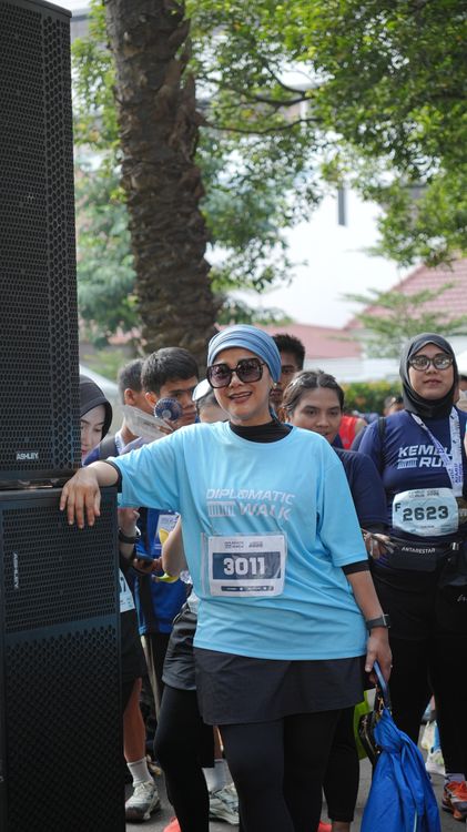 Race photo from KEMLU RUN 2025
