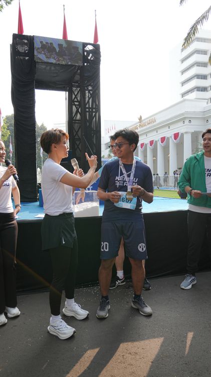 Race photo from KEMLU RUN 2025