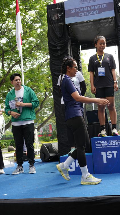 Race photo from KEMLU RUN 2025
