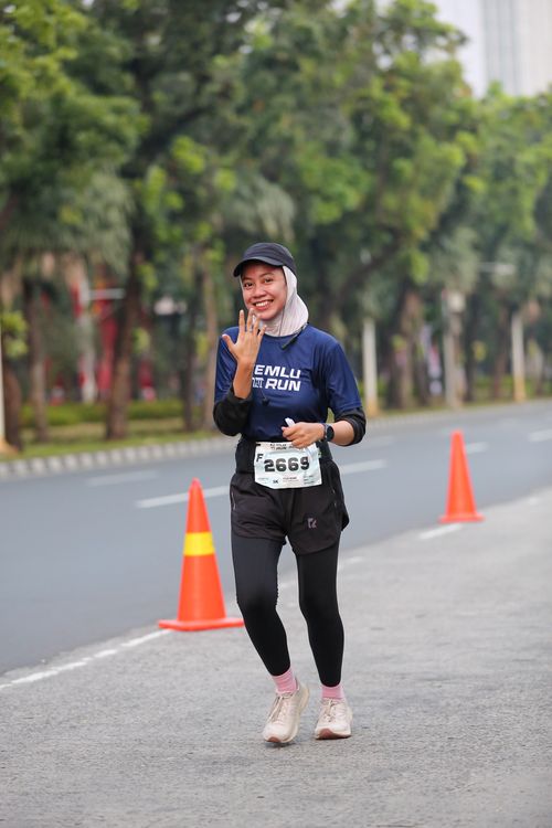 Race photo from KEMLU RUN 2025