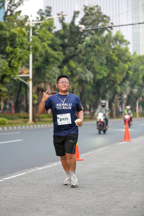 Race photo from KEMLU RUN 2025