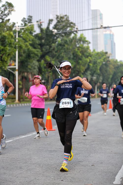 Race photo from KEMLU RUN 2025