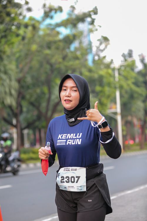Race photo from KEMLU RUN 2025