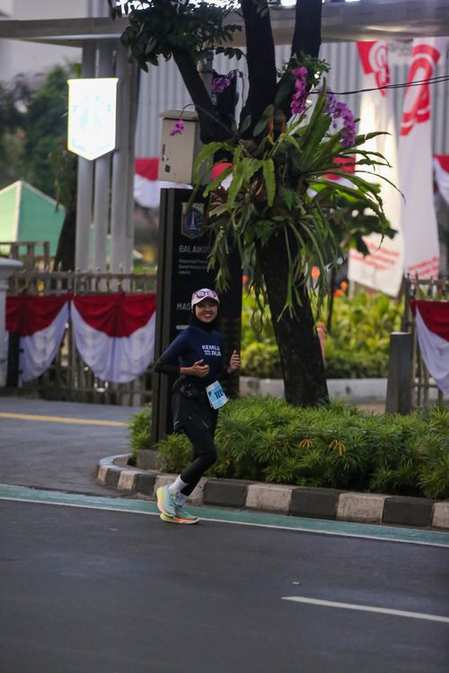 Race photo from KEMLU RUN 2025