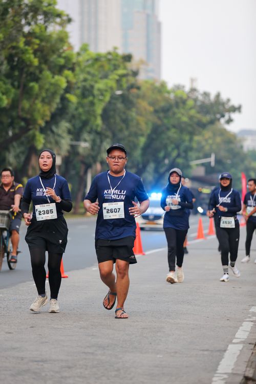 Race photo from KEMLU RUN 2025