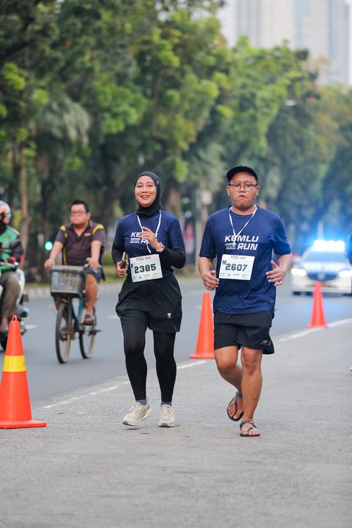 Race photo from KEMLU RUN 2025