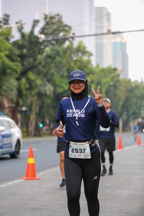 Race photo from KEMLU RUN 2025