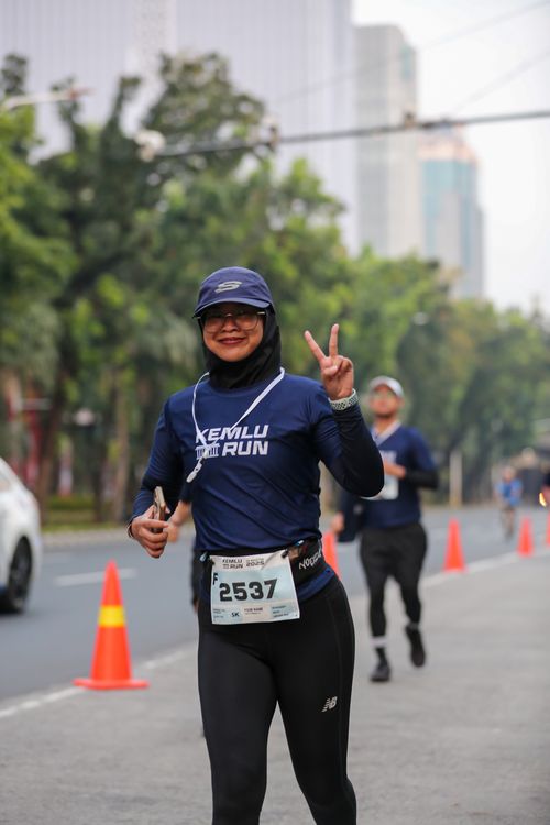 Race photo from KEMLU RUN 2025