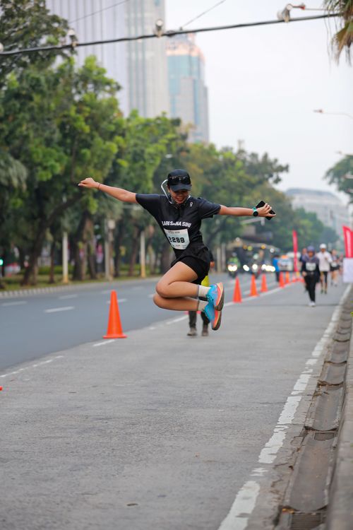 Race photo from KEMLU RUN 2025