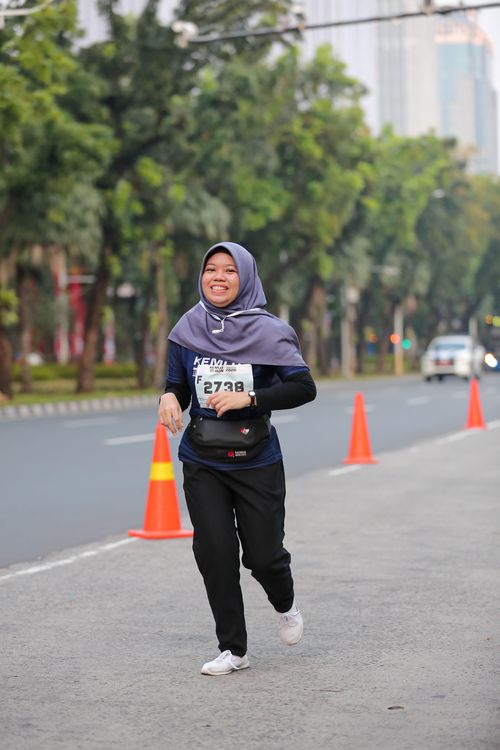 Race photo from KEMLU RUN 2025