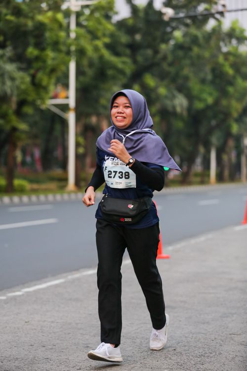 Race photo from KEMLU RUN 2025