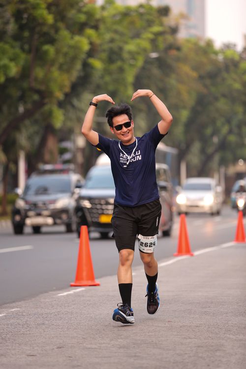 Race photo from KEMLU RUN 2025