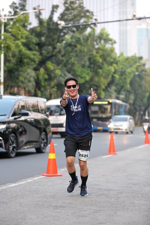 Race photo from KEMLU RUN 2025