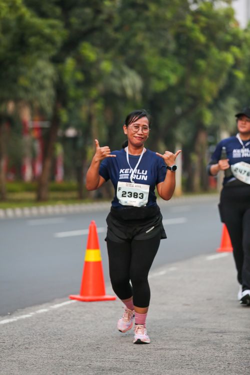 Race photo from KEMLU RUN 2025
