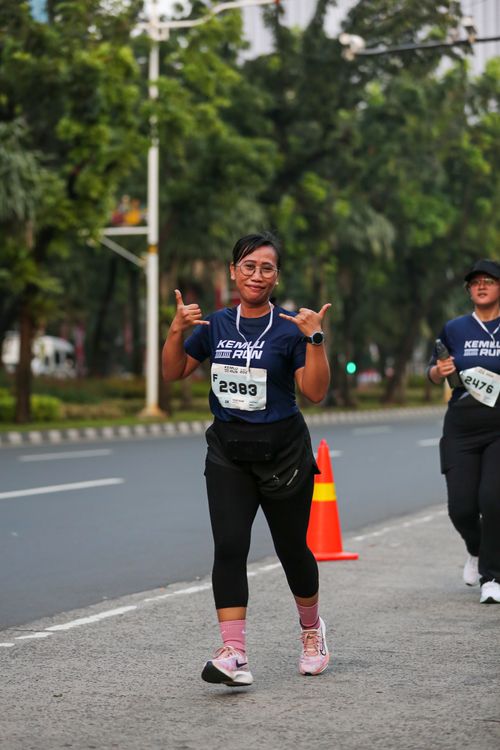 Race photo from KEMLU RUN 2025